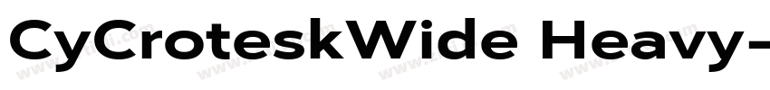 CyCroteskWide Heavy字体转换